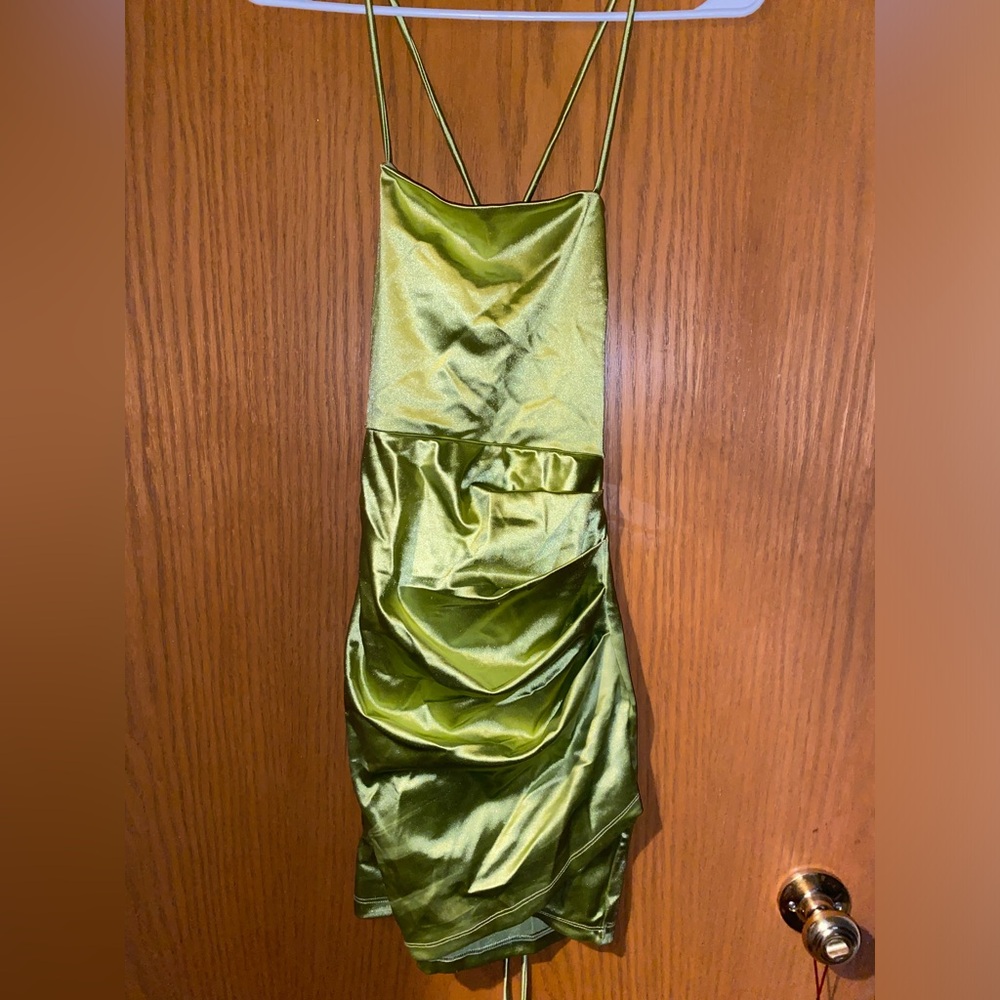 Sage green bodycon dress :)